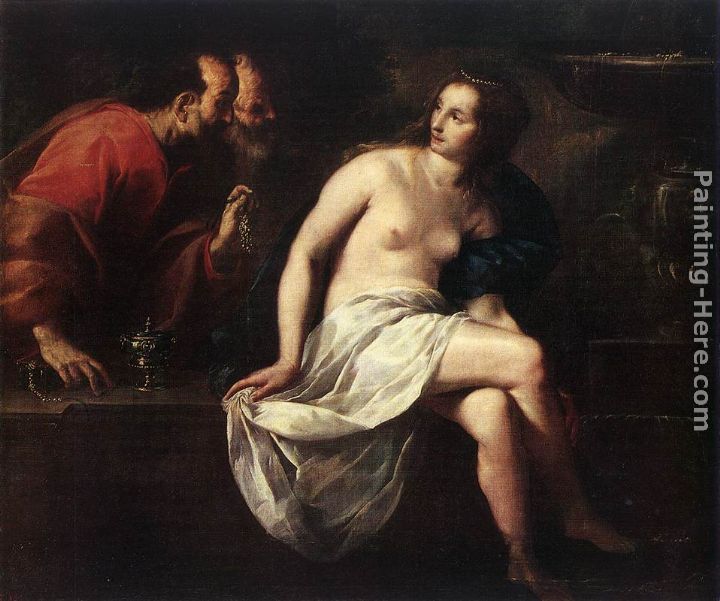 Susanna and the Elders painting - Guido Cagnacci Susanna and the Elders art painting